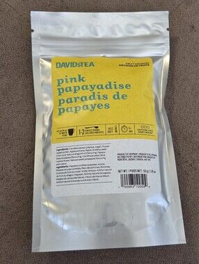 2/$20 Sealed! Davidstea PINK PAPAYADISE Loose Leaf Tea 50g Retired Davids Tea